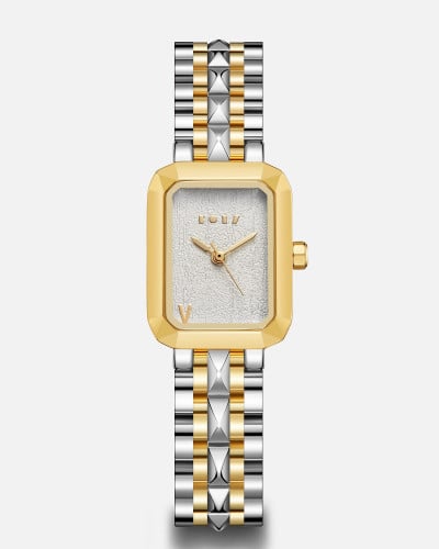 Joud watch for women in silver and gold
