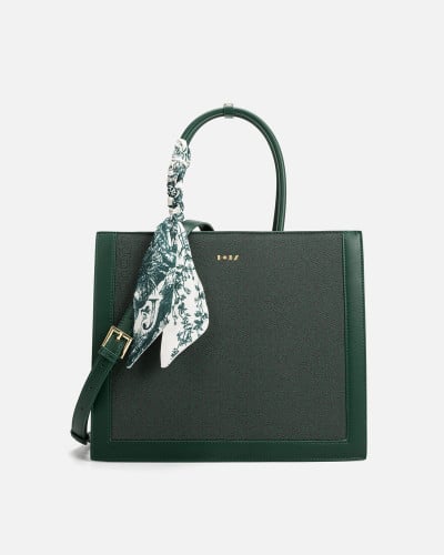 A classic green women's bag