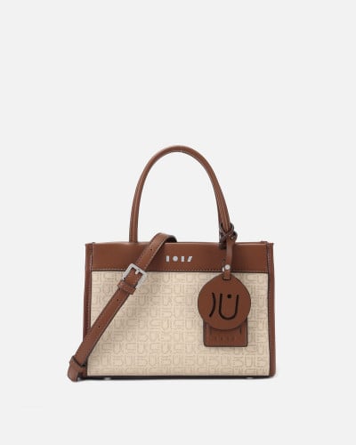 Beige and brown bag with modern design