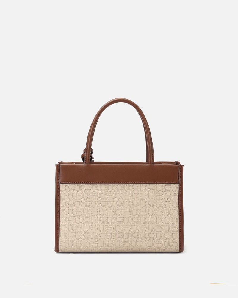 Beige and brown bag with modern design