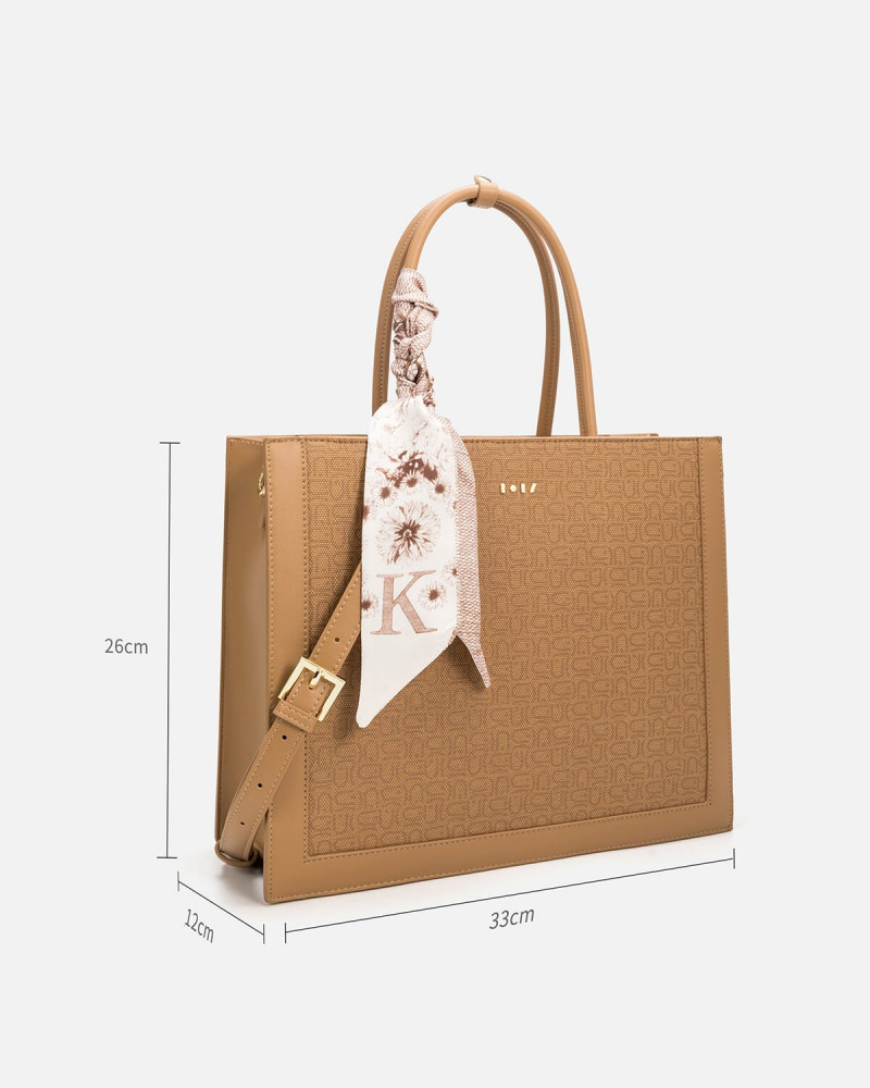 A classic brown women's bag