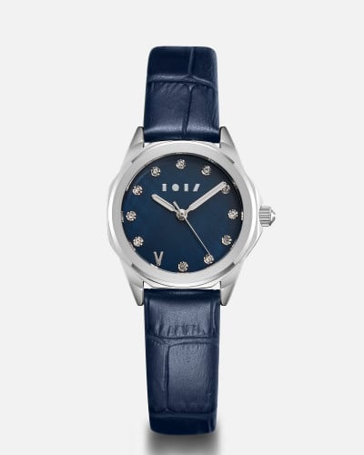 Tala watch with a blue leather strap