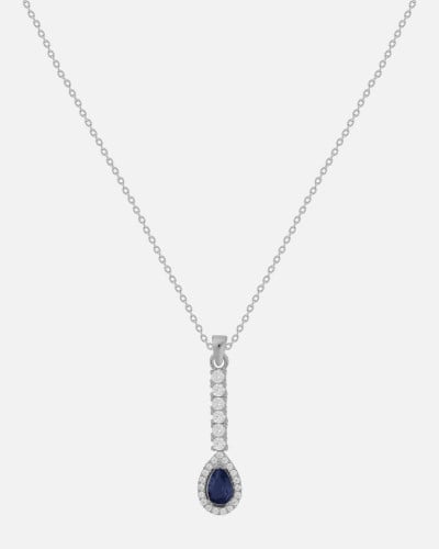 Silver women's necklace with an elegant design in silver color