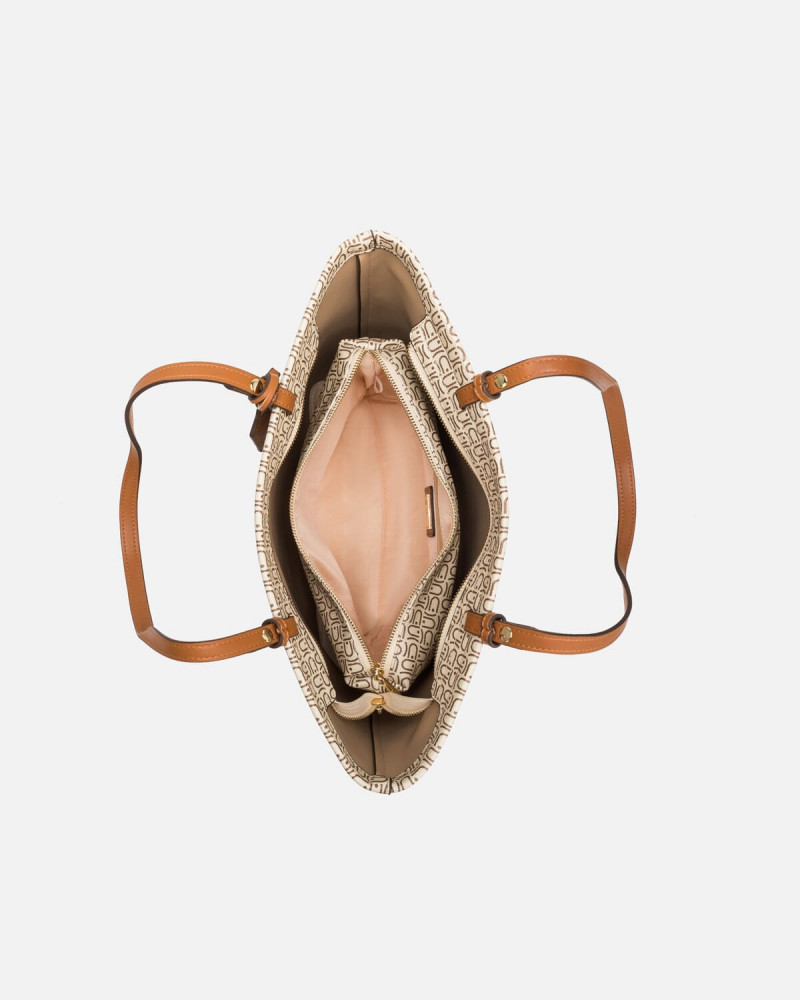 A classic beige women's bag