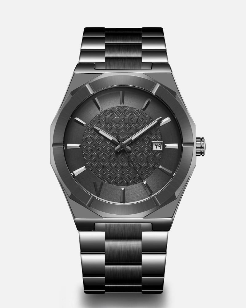 Fahd black watch for men