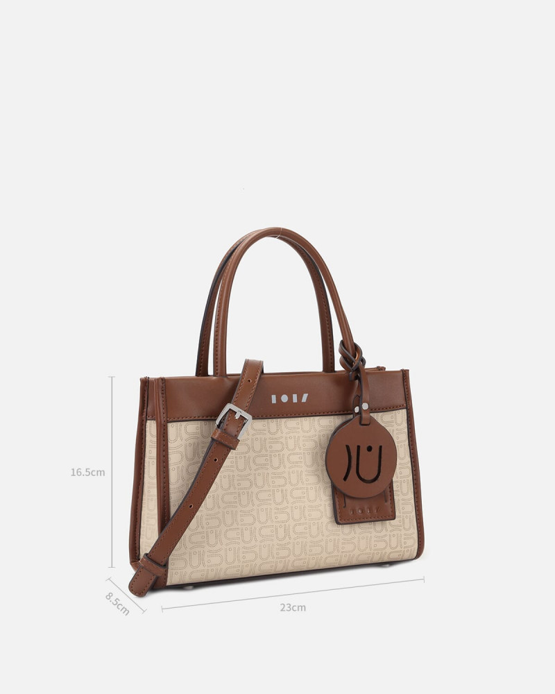 Beige and brown bag with modern design