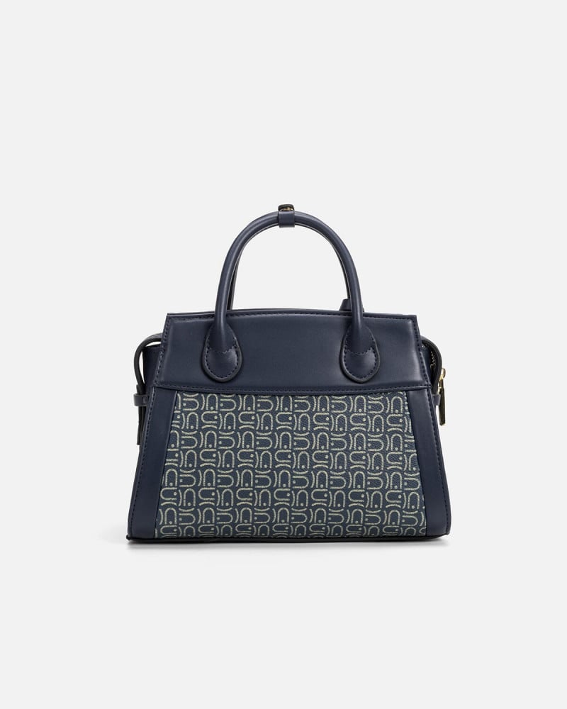 An elegant blue women's bag