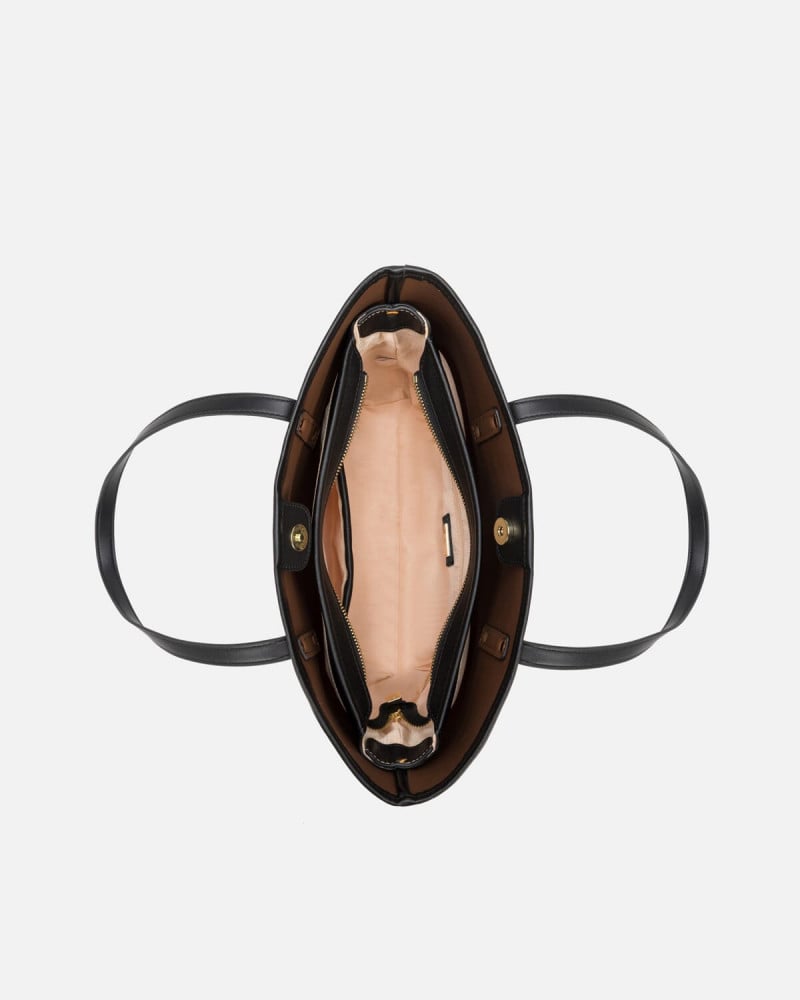 Black women's bag with classic design