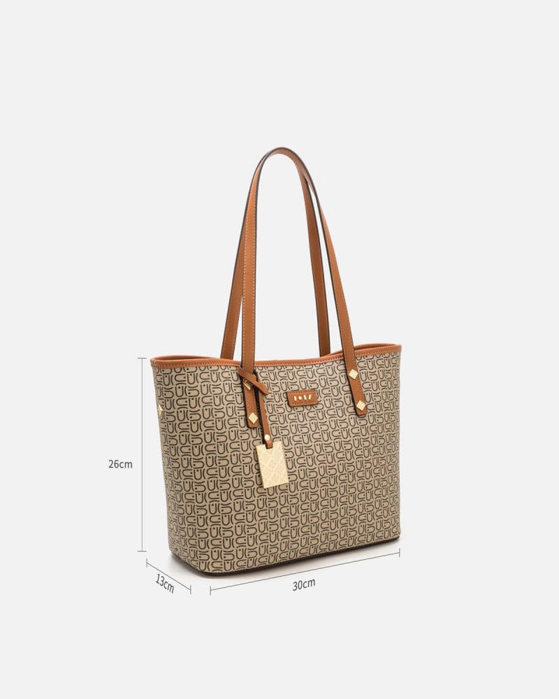 Beige classic women's bag