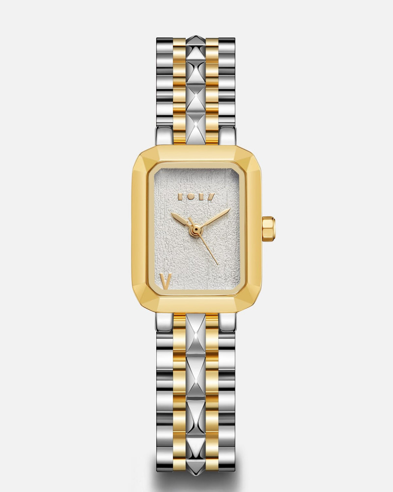 Joud watch for women in silver and gold