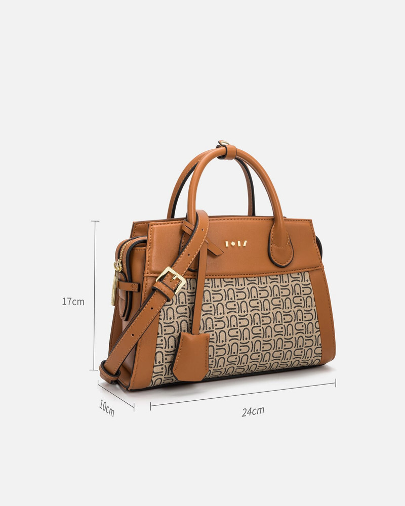 An elegant brown women's bag