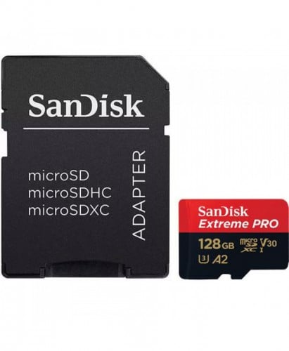 SanDisk 128GB Extreme Pro V30 Micro SD Card (SDXC)...