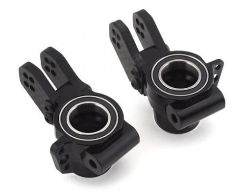 Hot Racing Kraton/Outcast Aluminum "HD Bearings" Rear Axle Carriers (Black) (2) for RC HRAAON22M01