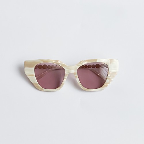 Gucci White Marble Sunglasses