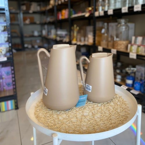 طقم ترامس كروس قهوة و شاي بيج غامق