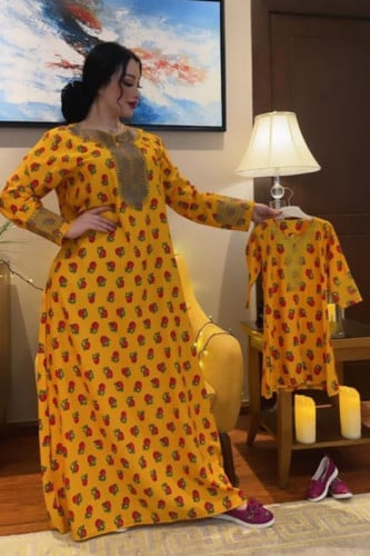 جلابية شالكي بتطريز من القصب الراقي
