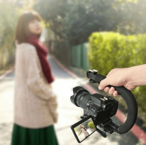 قاعدة الكاميرات الرقمية ومانعة الاهتزاز أثناء التصوير على شكل حرف سي