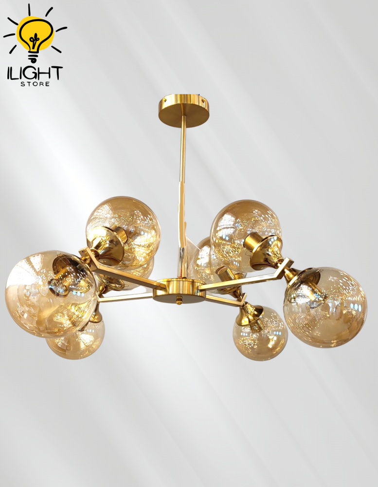 gold ball chandelier