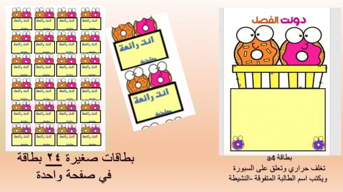 بطاقة (دونت الفصل )بنات