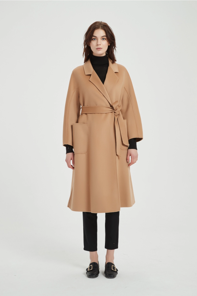 Camel Wrap Coat