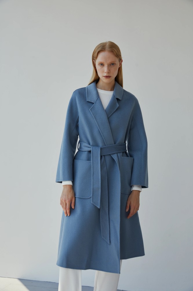 Baby blue best sale wrap coat