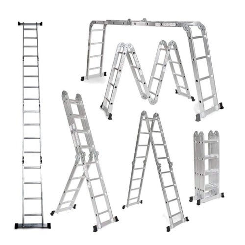 سلم المنيوم قابل للطي 16درجة 4.60 متر