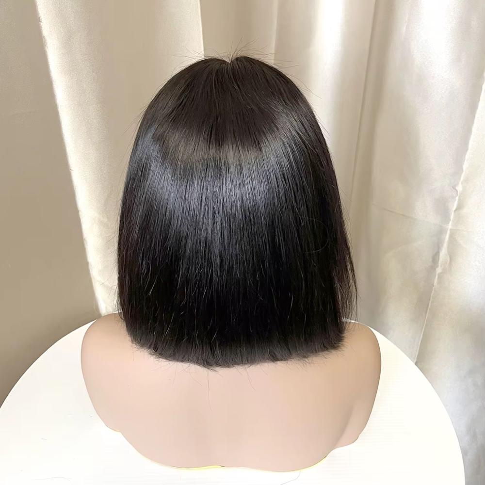 باروكة شعر قصير طبيعي كثافه عالية اسود