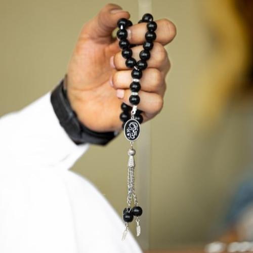 سبحه بالاسم نقش على حجر طبيعي