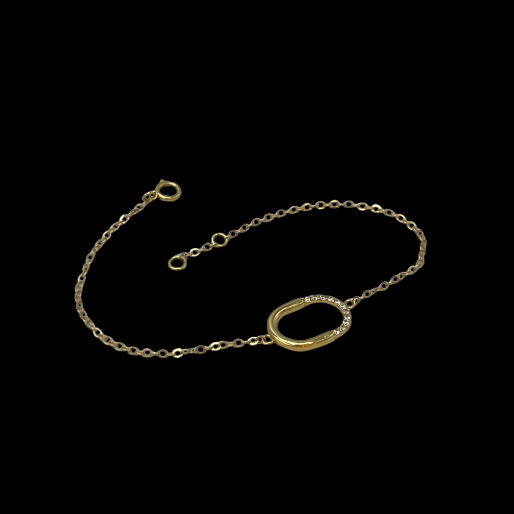 سوارة ذهب عيار 18 وزن 1.1g
