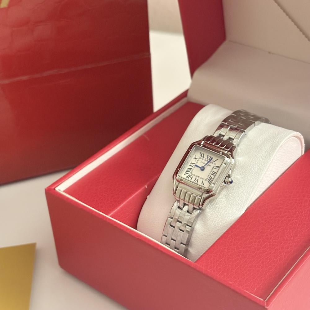 ساعة كارتيير ميني فضي