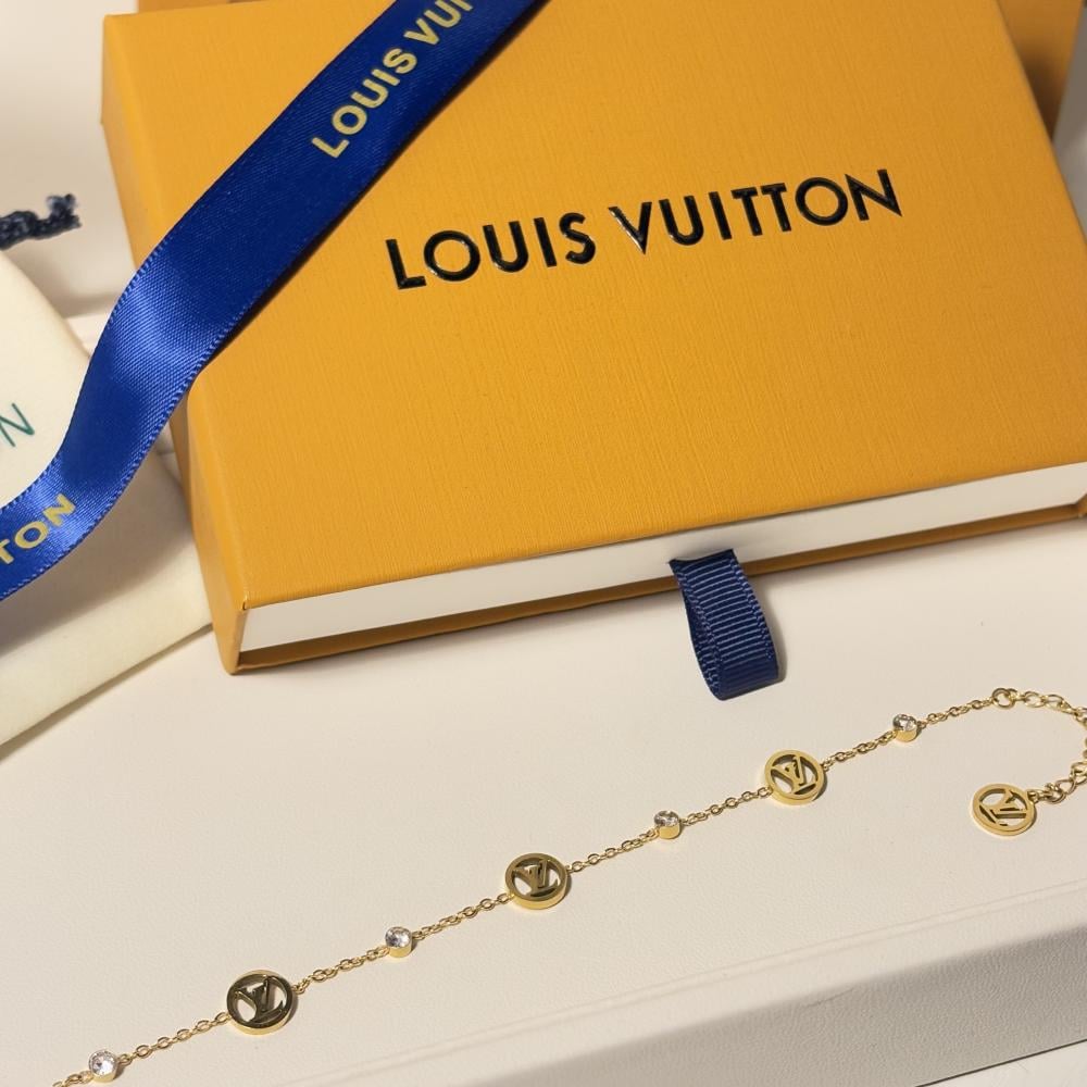 سوار لويس فيتون ذهبي دوائر LV ناعم