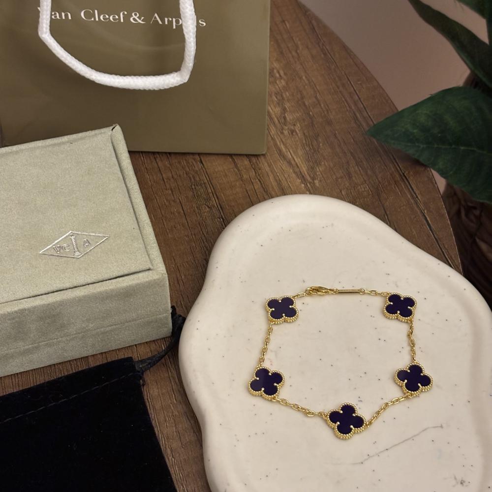 سوار فان كليف بنفسجي ذهبي مميز