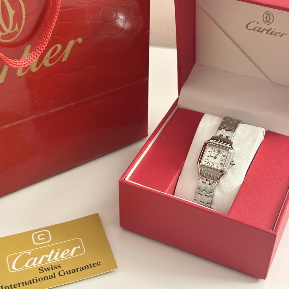 ساعة كارتيير ميني فضي