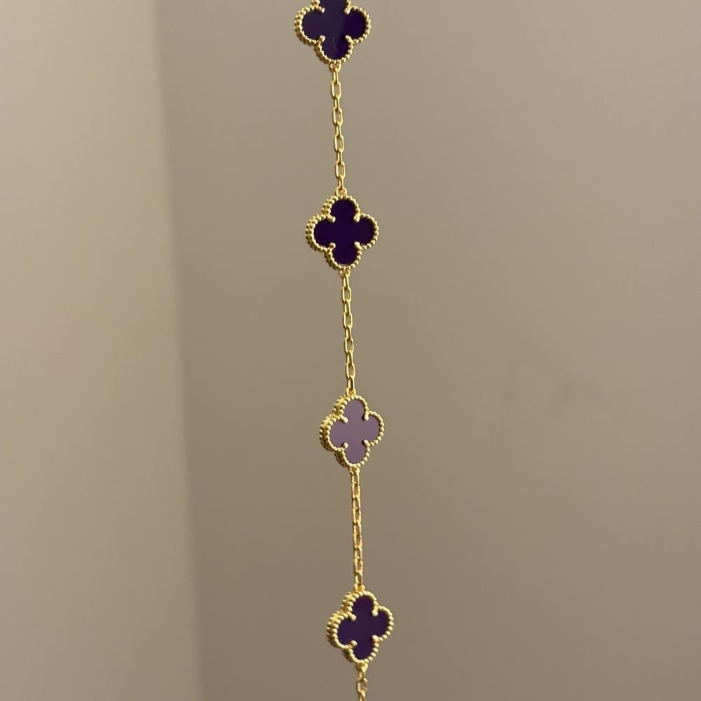 سوار فان كليف بنفسجي ذهبي مميز