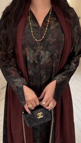 عباية طباعه فراشات