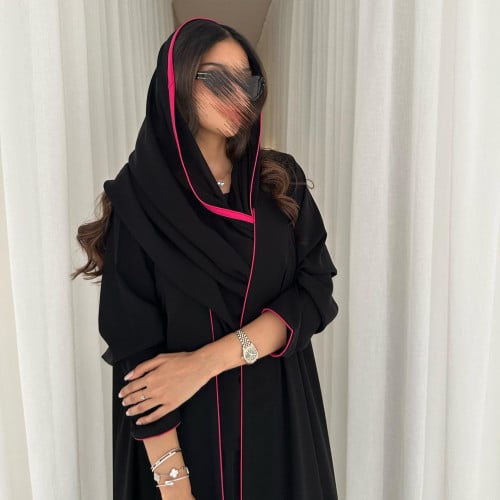 عباية قماش كريب قصه كلوش
