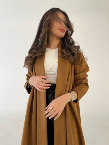 عبايه قماش شامواه قصه نص كلوش