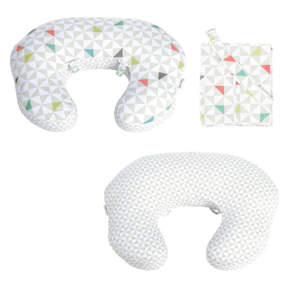 وسادة الرضاعة إنجنويتي بلنتي+ مع غطاء مون كريست COZY BABY