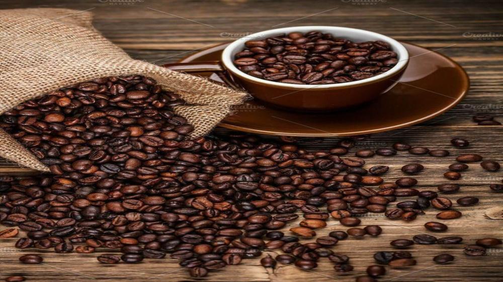 حبوب القهوة غير المطحونة