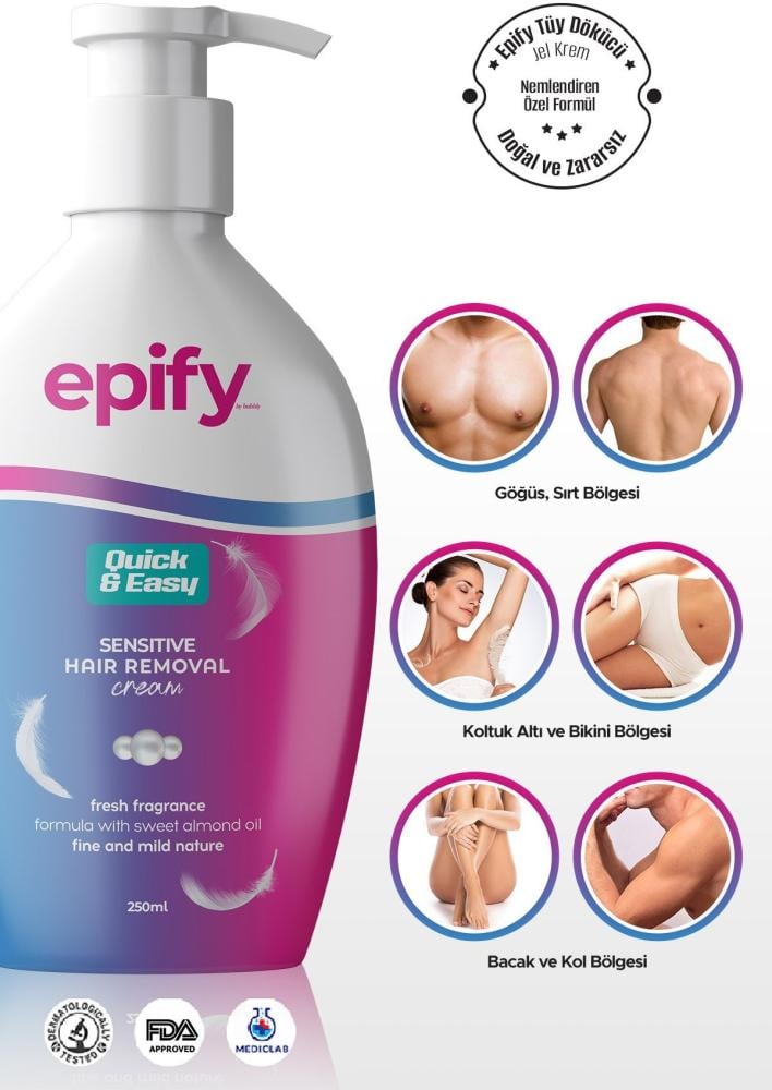 EPİFY كريم إزالة الشعر من إبيفي 250مل
