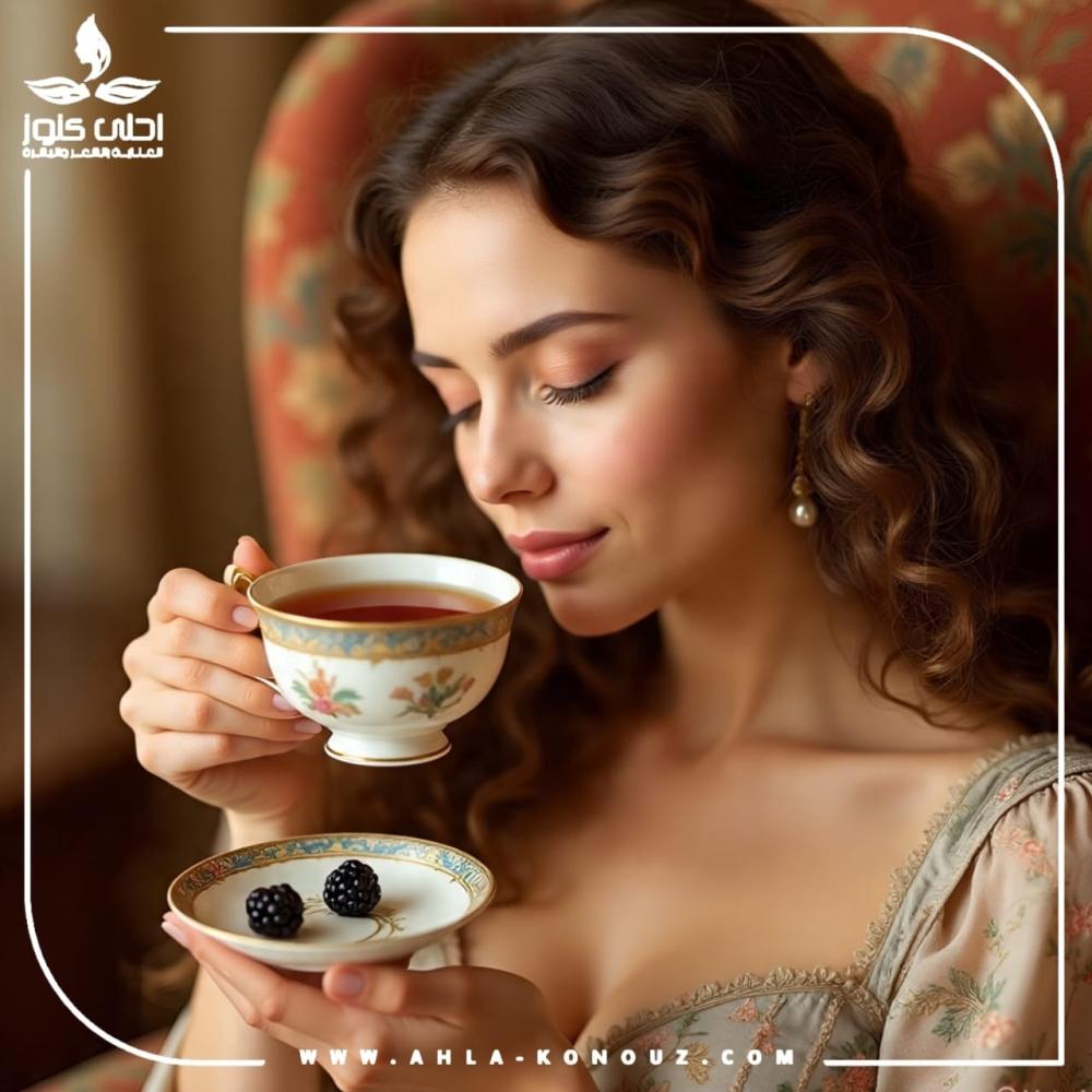 تعرف على فوائد شاي التوت الاسود للنساء || شركة احلى كنوز التجارية