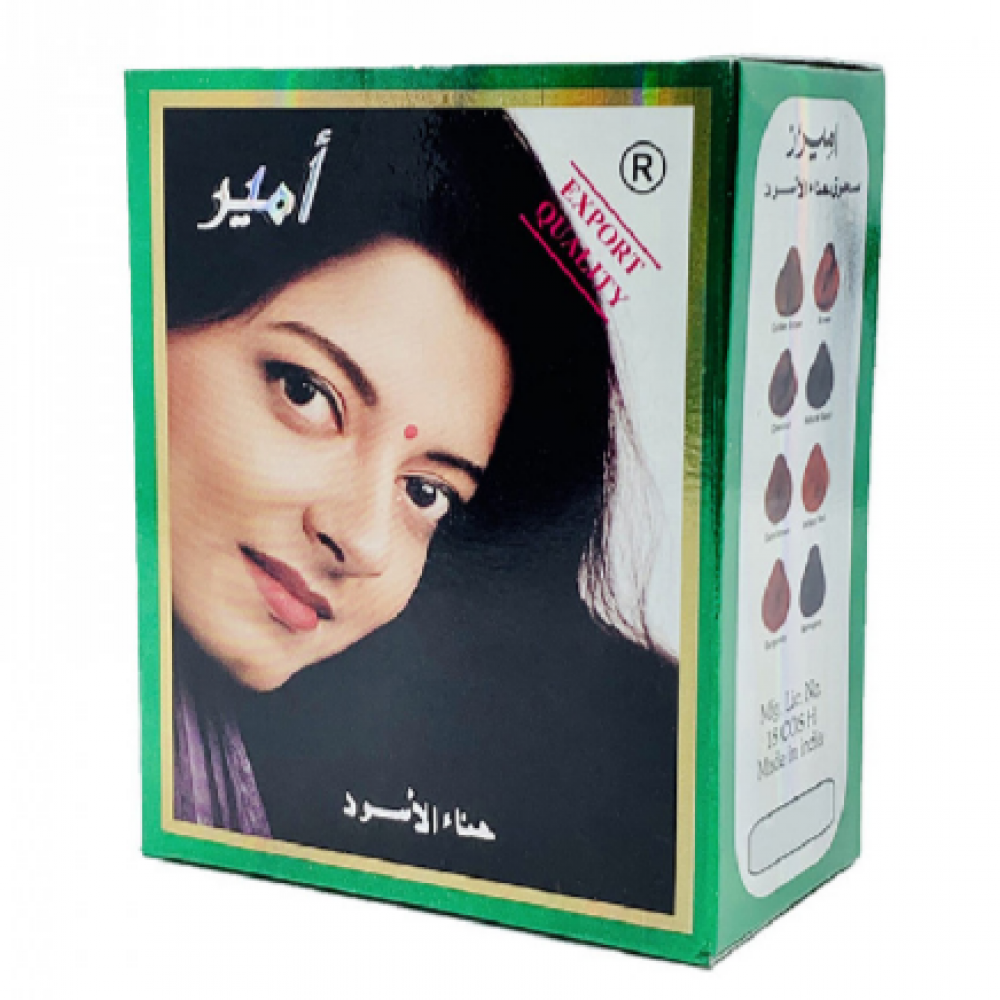 حنة الشعر أمير لون اسود عبوة تحتوى على 6 أكياس