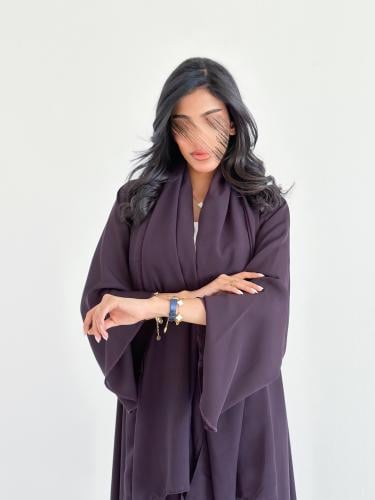 عباية كلوش بنفسجي