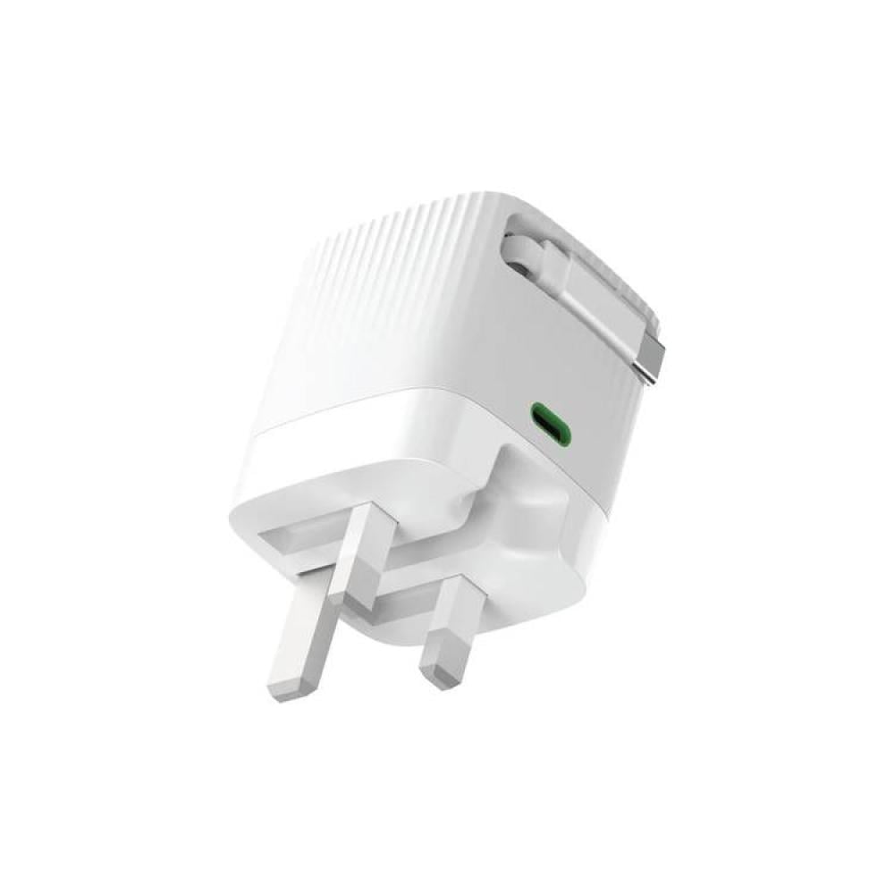 شاحن حائط Green Lion Gan 65 واط كابل قابل للسحب PD 3.0