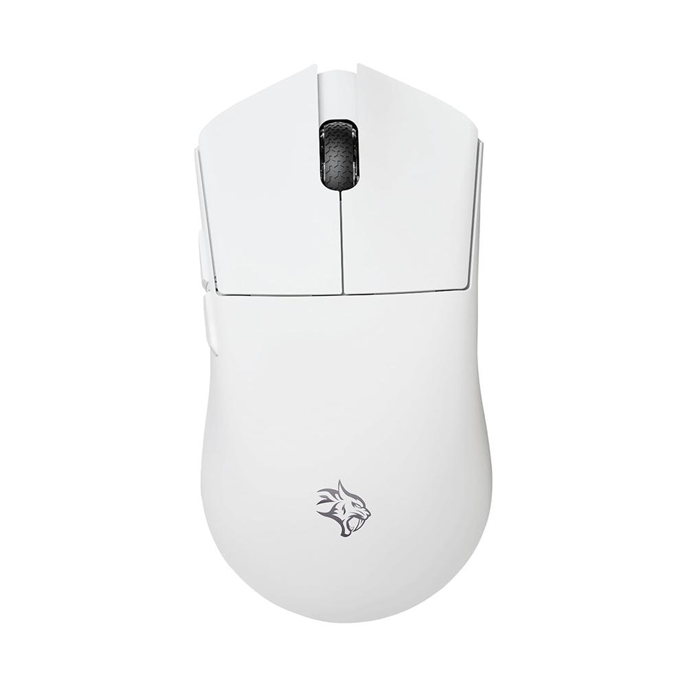 ماوس الألعاب بورودو 3 في 1 لايت فيذر 7D – حساس PMW3395، مفاتيح TTC، دقة 26000 DPI – أبيض