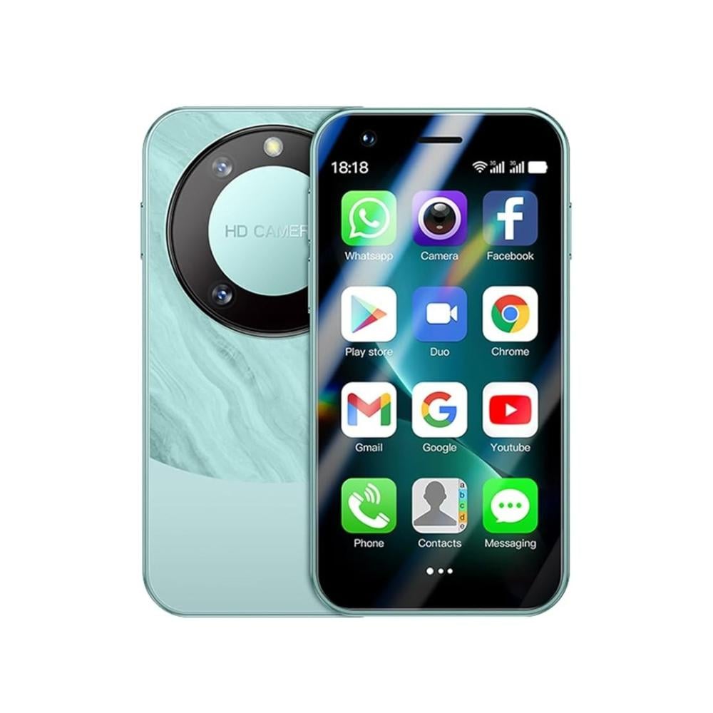 F8 برو ماكس ميني - هاتف محمول صغير 3G ثنائي الشريحة غير مقفل، شاشة 3.0 بوصة، أندرويد 8.1، 1 جيجابايت رام، 16 جيجابايت ذاكرة، هاتف للأطفال بحجم الجيب