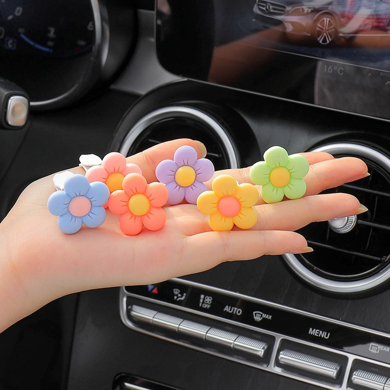 Buy Daisy Air Vent Clips, 4 Pcs Cute Flower Car Air Conditioning