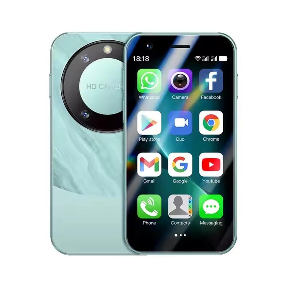 F8 برو ماكس ميني - هاتف محمول صغير 3G ثنائي الشريحة غير مقفل، شاشة 3.0 بوصة، أندرويد 8.1، 1 جيجابايت رام، 16 جيجابايت ذاكرة، هاتف للأطفال بحجم الجيب