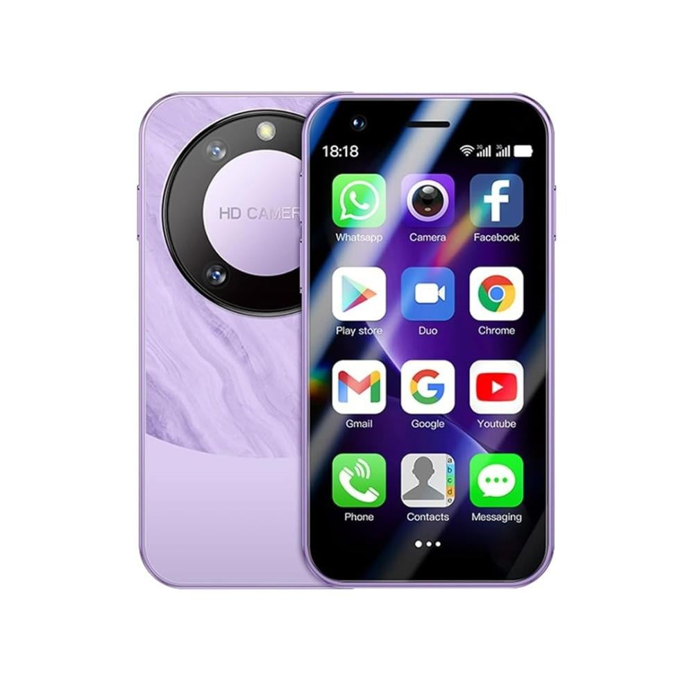 F8 برو ماكس ميني - هاتف محمول صغير 3G ثنائي الشريحة غير مقفل، شاشة 3.0 بوصة، أندرويد 8.1، 1 جيجابايت رام، 16 جيجابايت ذاكرة، هاتف للأطفال بحجم الجيب