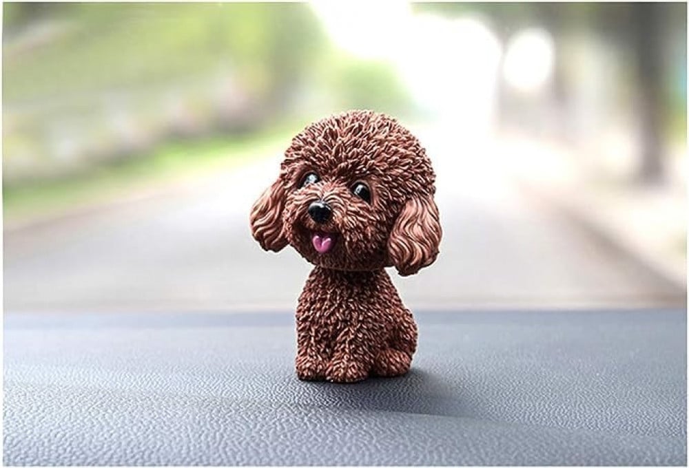 Car Decoration Shaking Dog Head : Cute Dog Car Dashboard Ornament. Resin  Crafts Doll Dog.